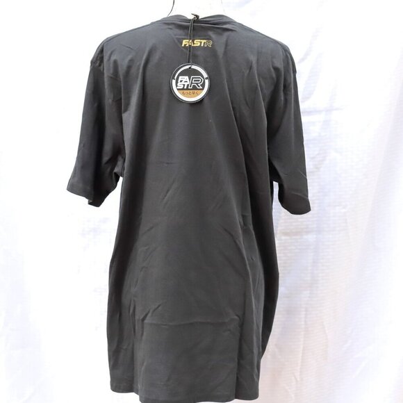 NWT Fastr Size 2XL black gold logo short sleeved t-shirt - Picture 4 of 10